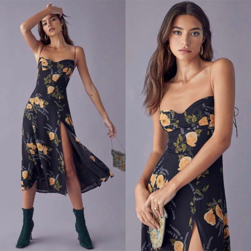 Reformation Juliette Dress in Petite Jardin size 0